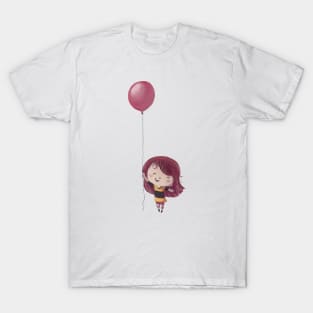 Niña con globo copia copia T-Shirt